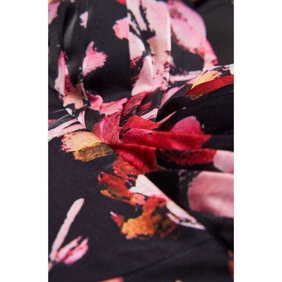 KAY UNGER Nicole Column Gown in Saffron Black Size 10 - Picture 2 of 9